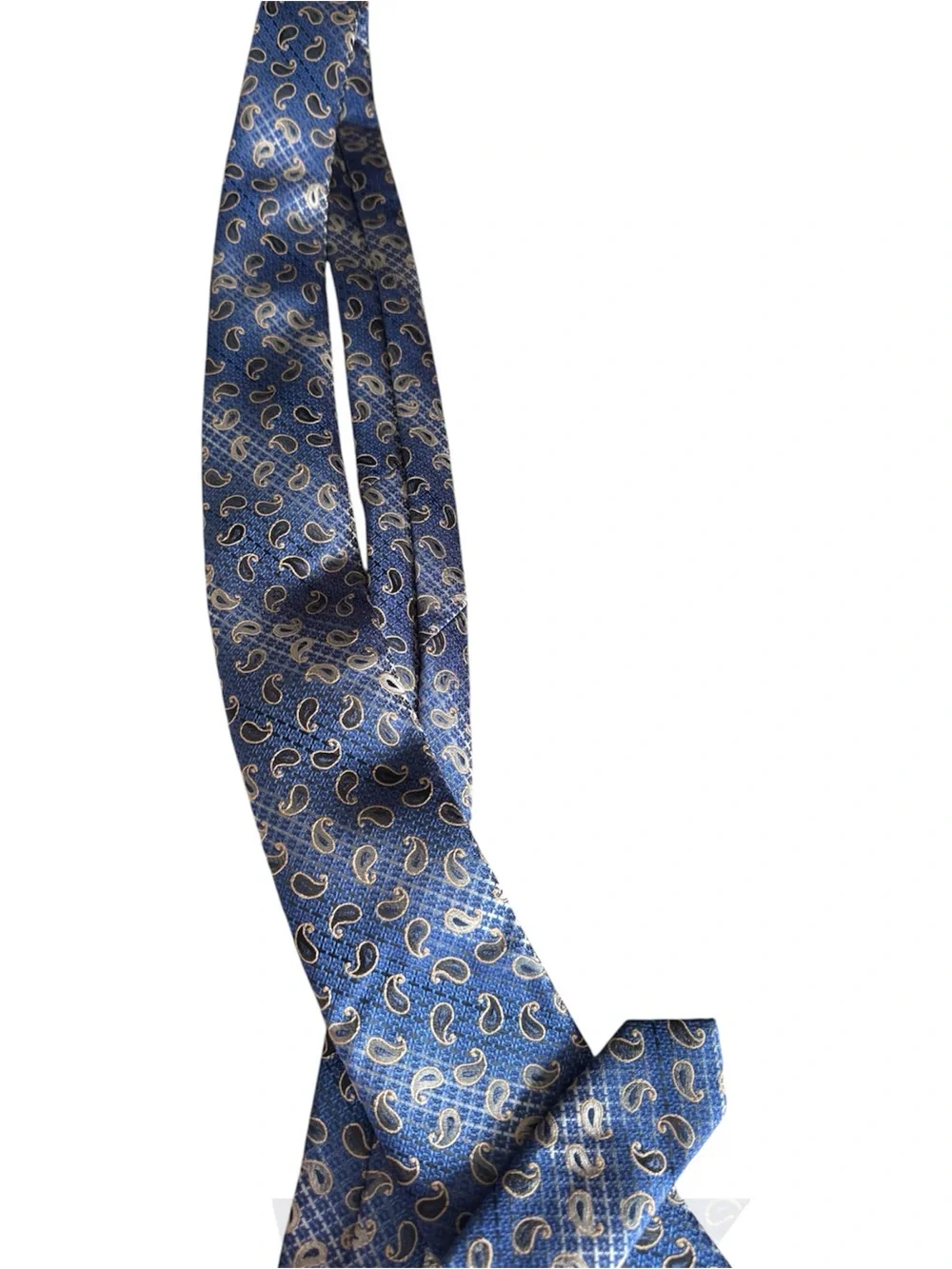 Blue Paisley Men's Tie & Handkerchief